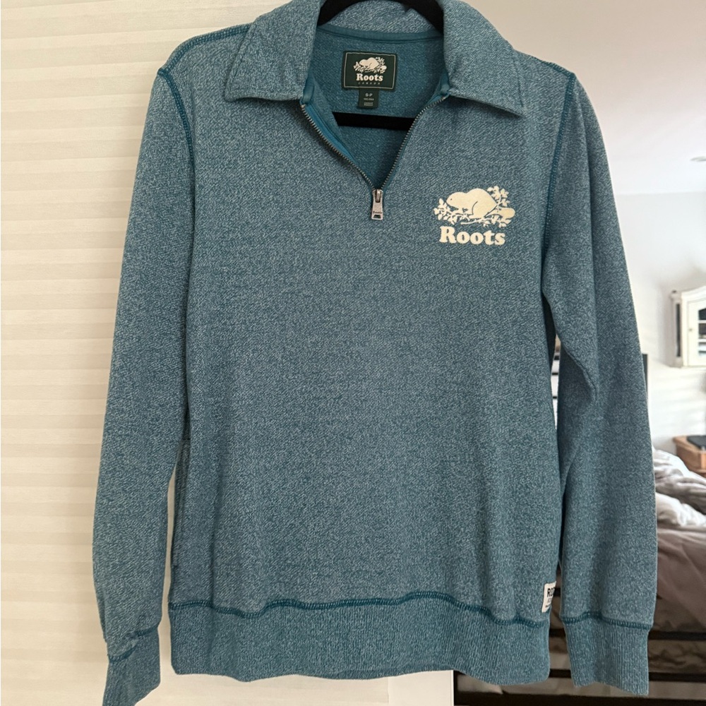 Roots Blue Quarter-Zip Pullover
